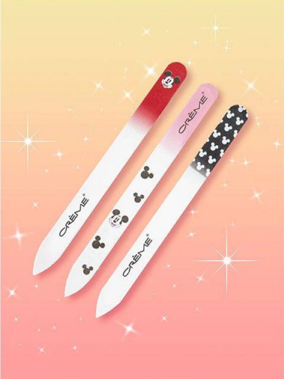 Mickey Mouse Glass Nail File Set by the Crème Shop